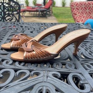 Cole Haan Tan Strappy Heels